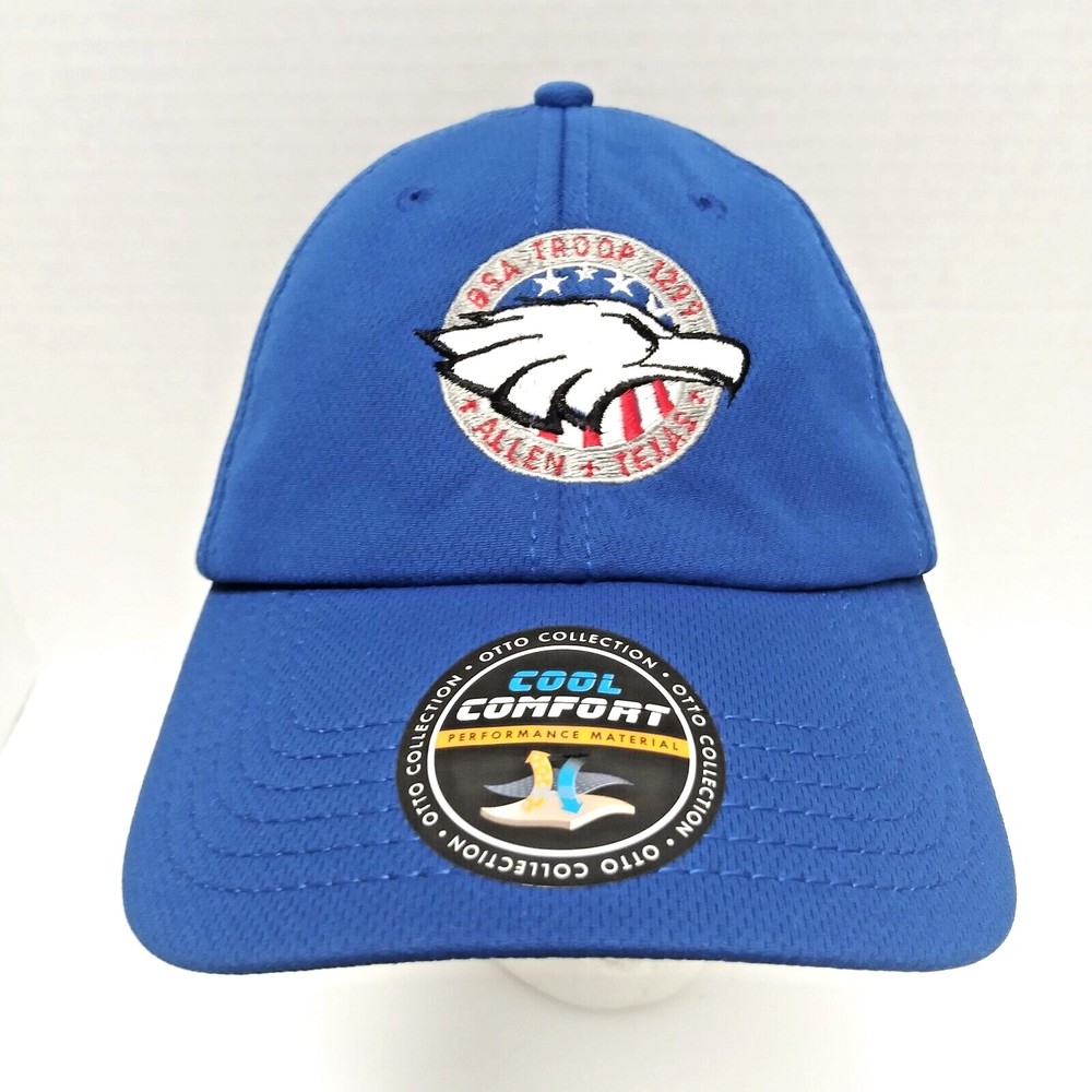 Boy Scouts Of America Eagle Blue Embroidered Cool Comfort Hat Cap Hook And Loop